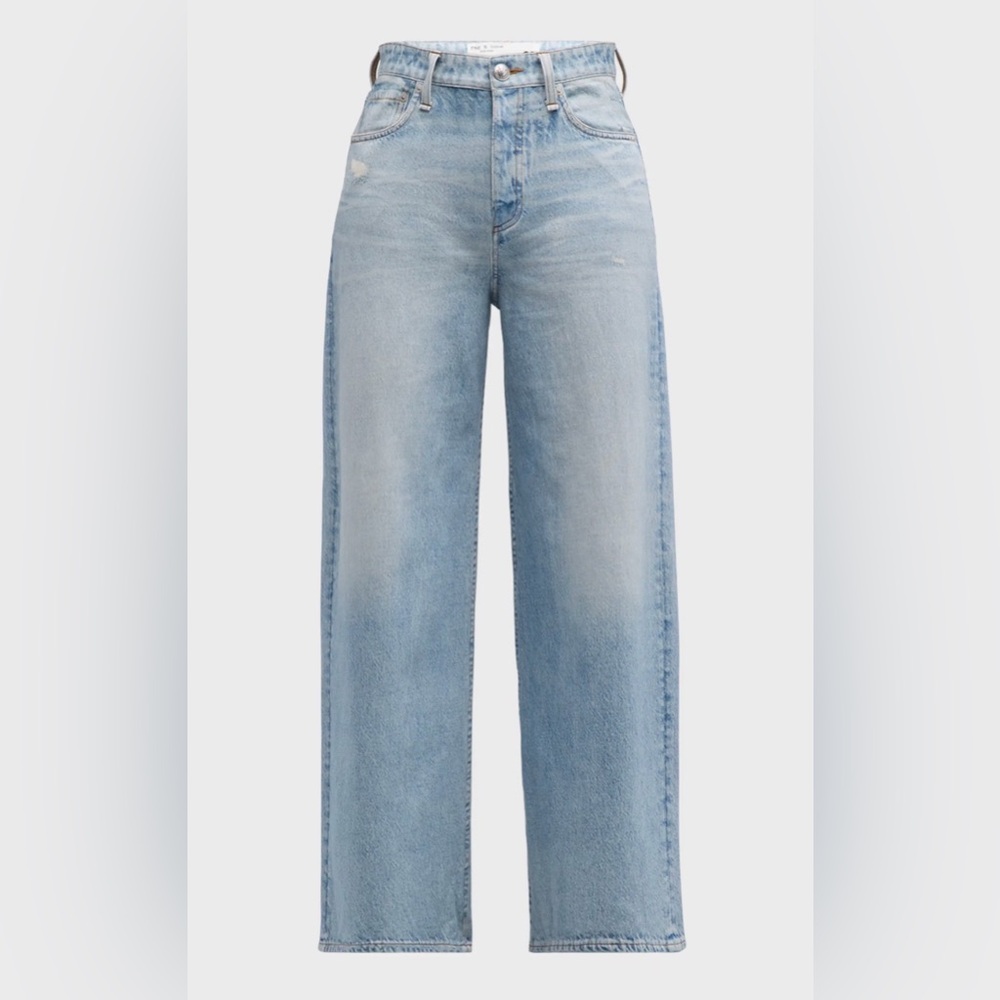 BRND NEW WITH TGS Rag & Bone Miramar Terry Ankle Pant in Meadow Blue size 32